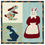 Miniature : 3 Bunnies & 4 Carrots Table Stand