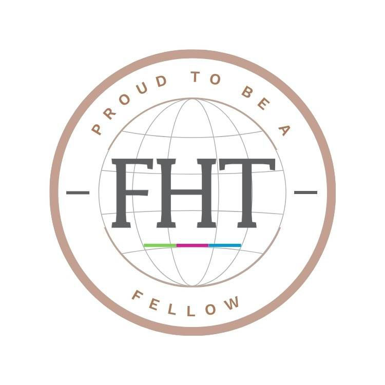 Accredited therapist FHT logo showing professional membership and credibility.