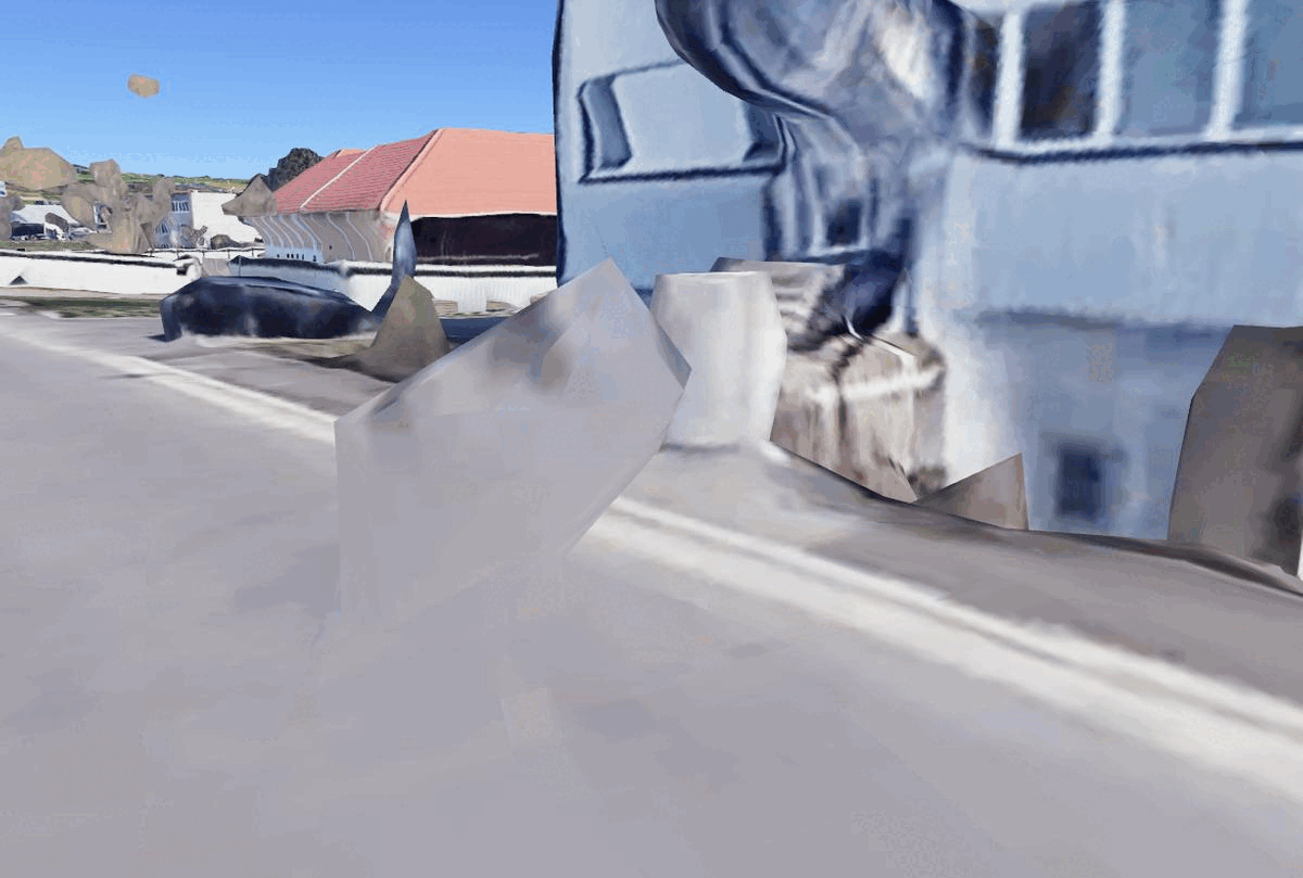 Audience members aboard a vehicle in Virtual Listening, experiencing Linz through geolocated sounds