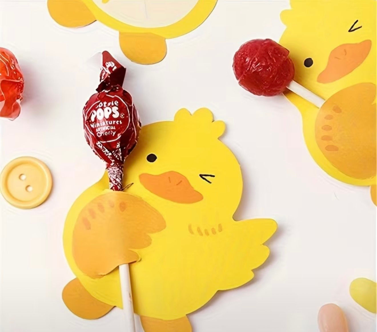 Duck Shaped lollipop holders - 25 pack