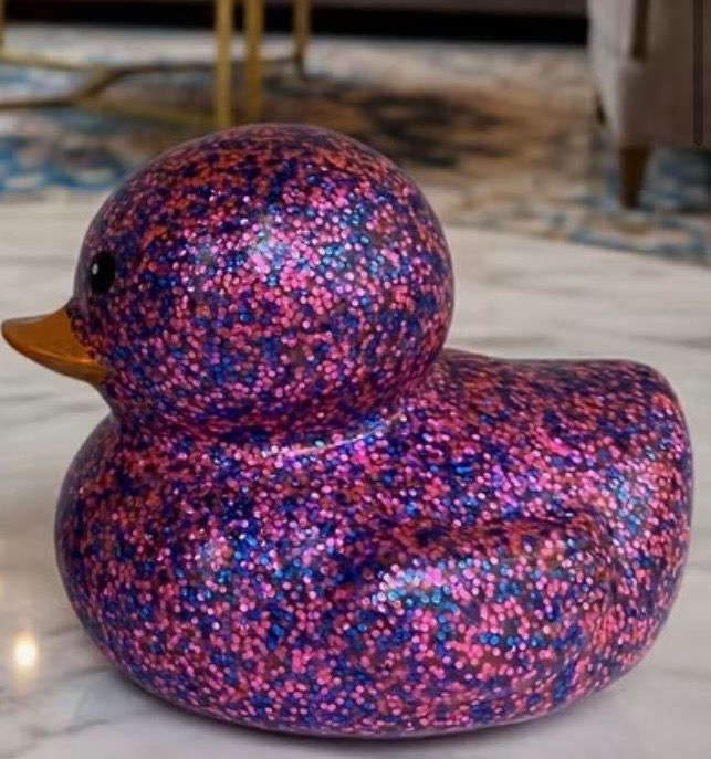 Thumbnail: Large glitter rubber duck
