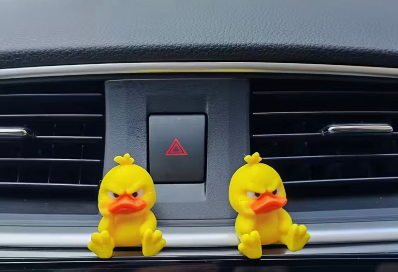 2 pack - 3D printed Angry Duck decorations