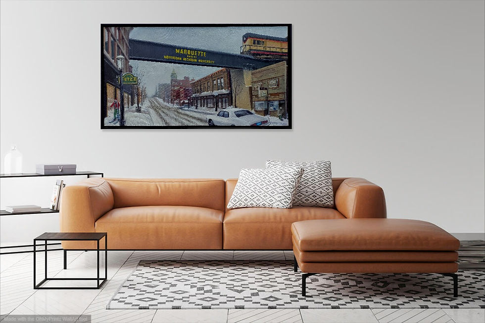 Thumbnail: 1/100 Edition Marquette Michigan Print
