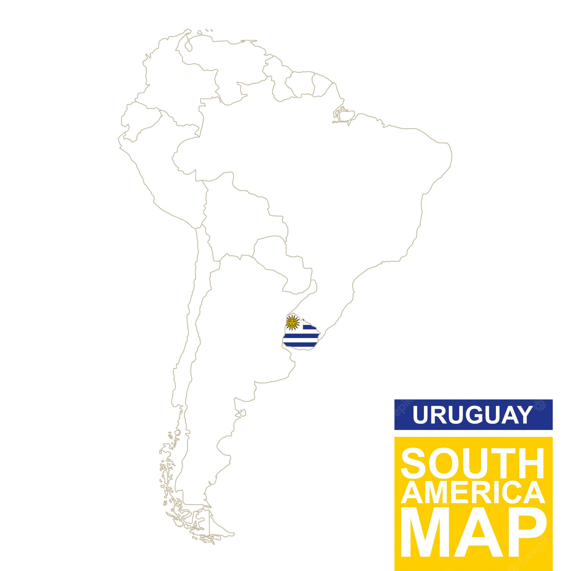 mapa-contorneado-america-sur-uruguay-resaltado-mapa-bandera-uruguay-mapa-america-sur-ilust