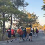 Students in the mountains
