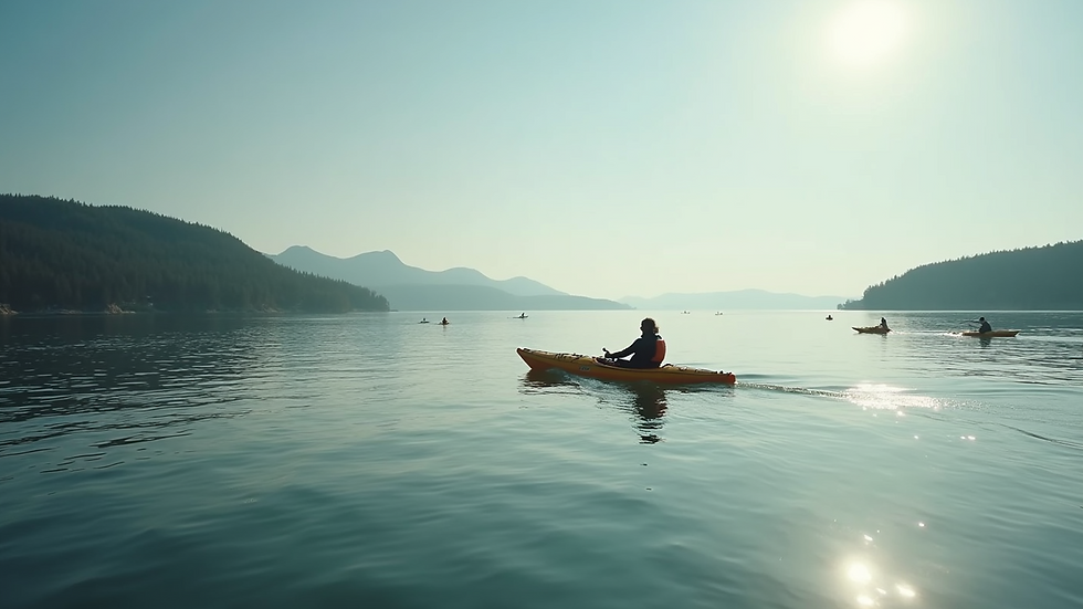 Excursions en kayak et paddle à Sainte Anne