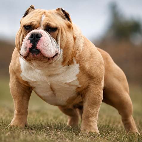 muscletone's bison jr - american bully pocket fawn and white - ancestro de linaje de bil&bulls sonic - akrama cantabria - españa