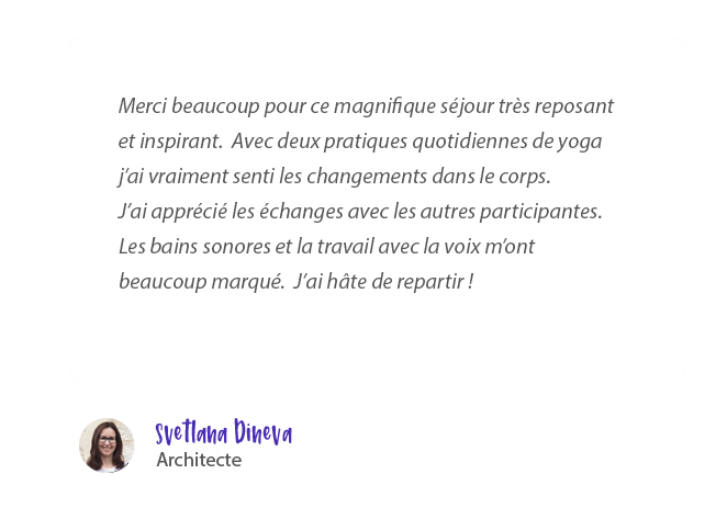 Avis participante retraite yoga Inde