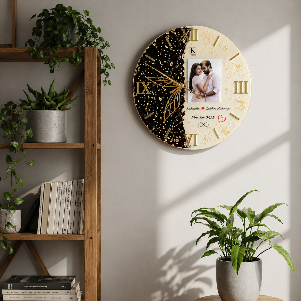 Floral Resin Clock  (CL03)
