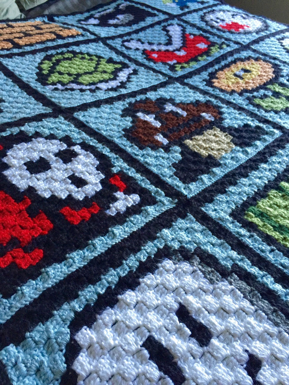 Thumbnail: Video Game Pixel blanket  || Crochet Pattern