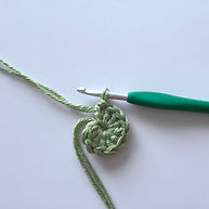 Magic double ring crochet
