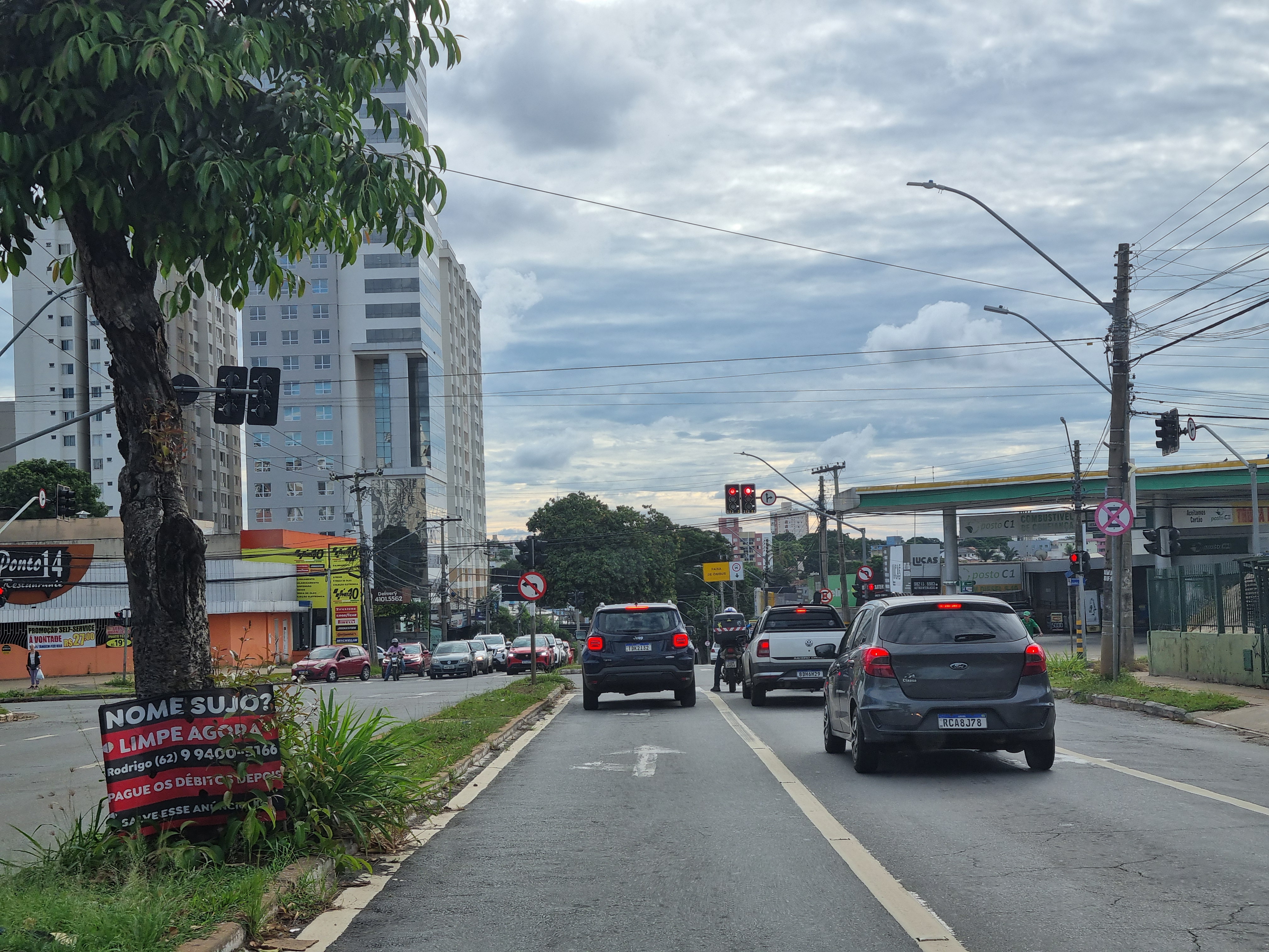 Avenida C-4, Jardim América, Goiânia, em abril de 2025