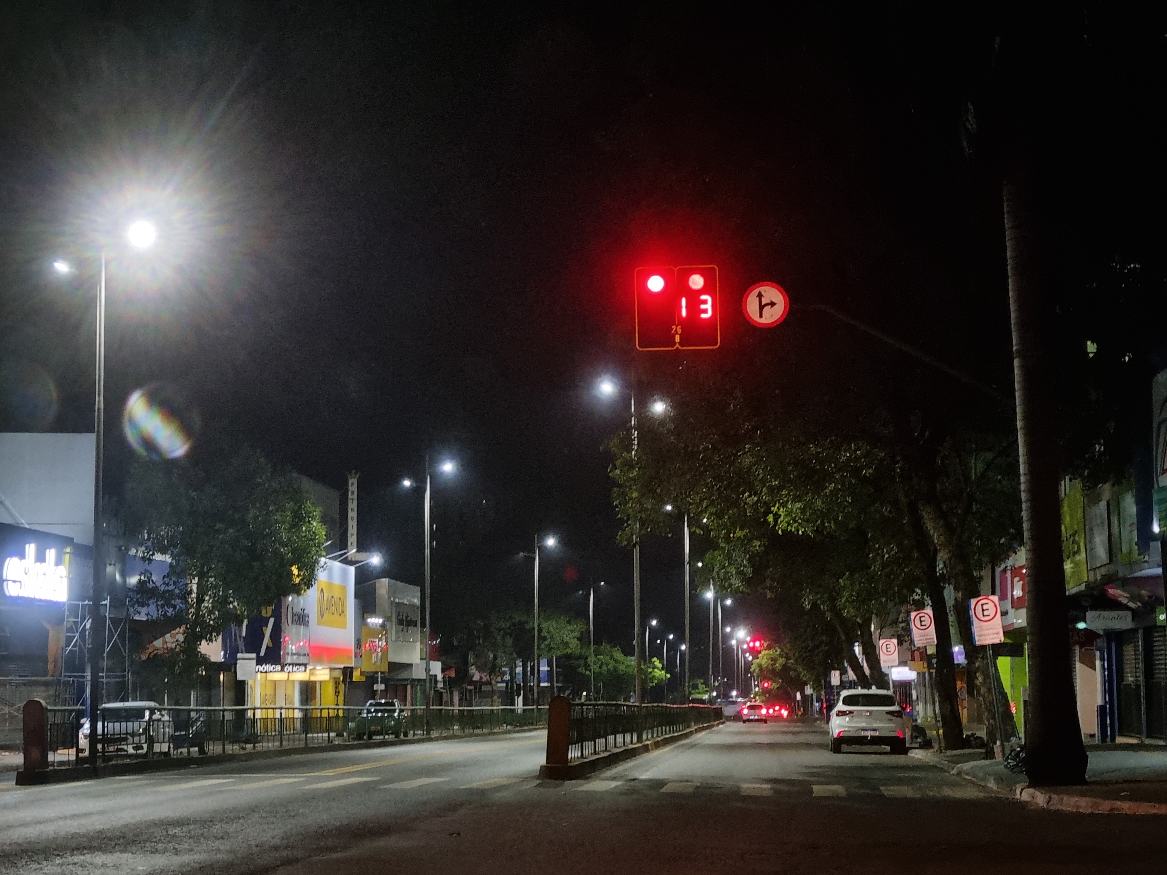Avenida Anhanguera à noite, Centro de Goiânia, 18 de maio de 2024