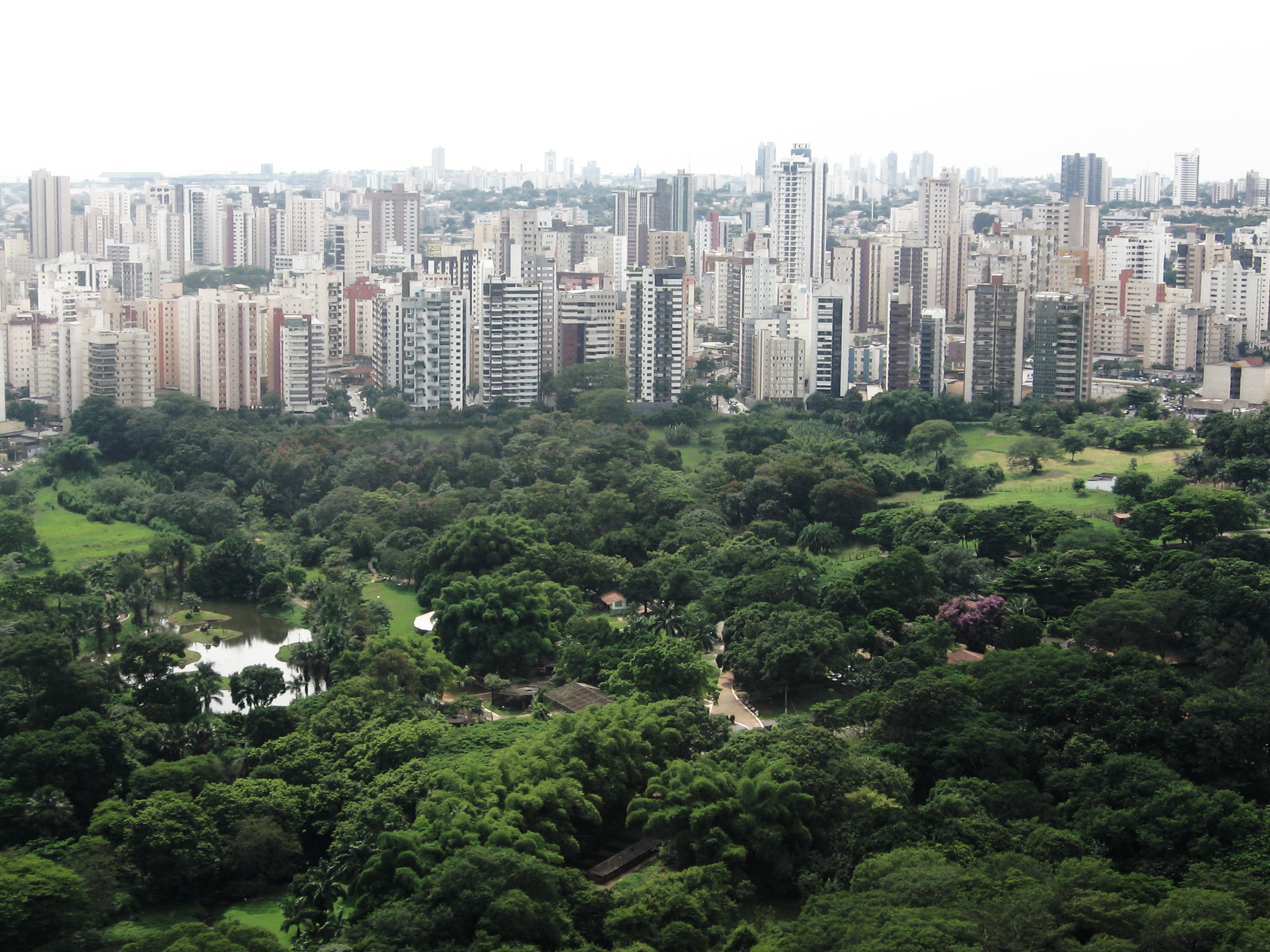 Vista de Goiânia com o Zoológico em primeiro plano, 21 de dezembro de 2006