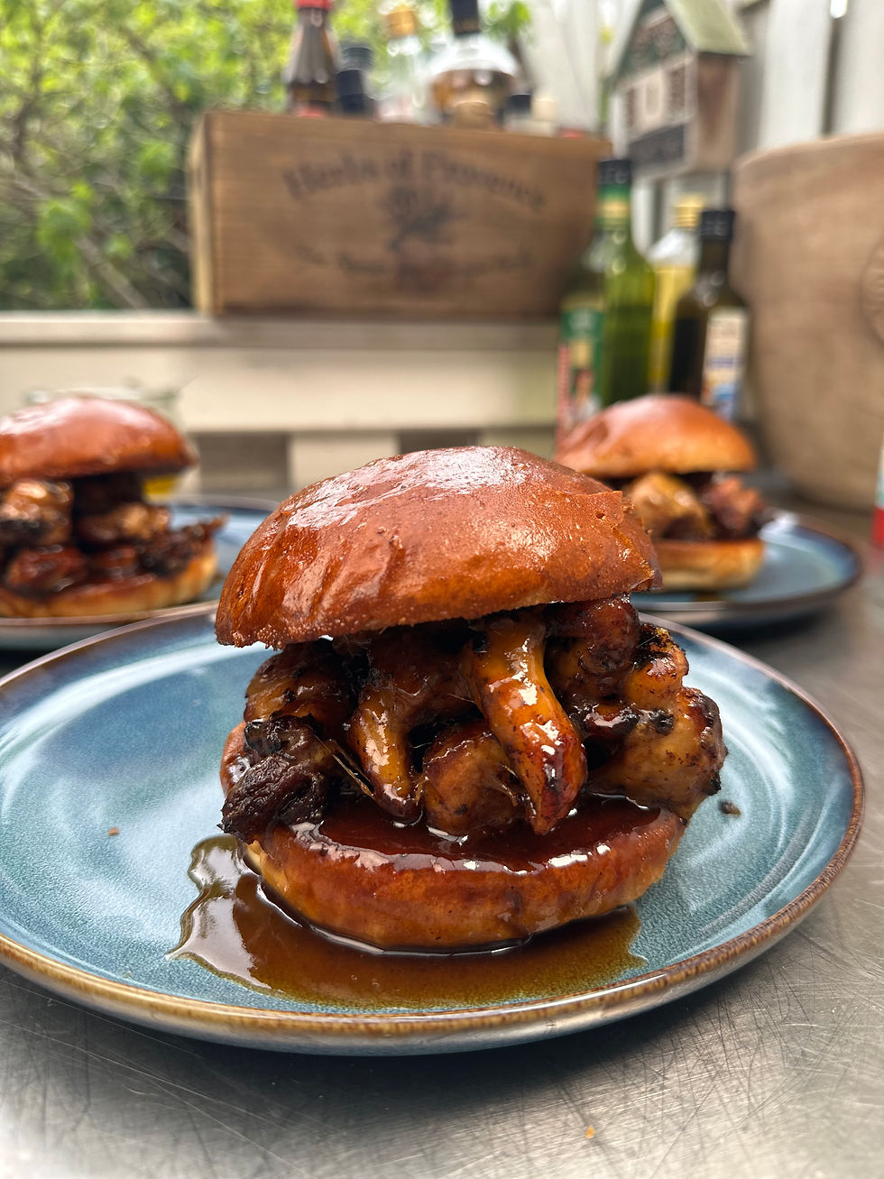 Pork Belly Burnt Ends im Burger