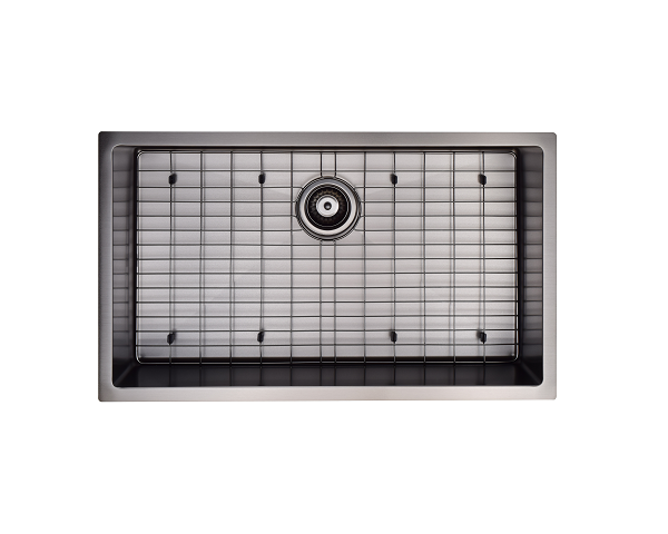 Thumbnail: 30" Black Nano Stainless Steel Sink, 16 gauge #3018-GM-B