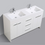 Thumbnail: 60" Double Sink Lugano Vanity in Glossy White