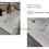 Thumbnail: 60" Vanity With Top in Ceramic Marble, White and Grey #YC15091B