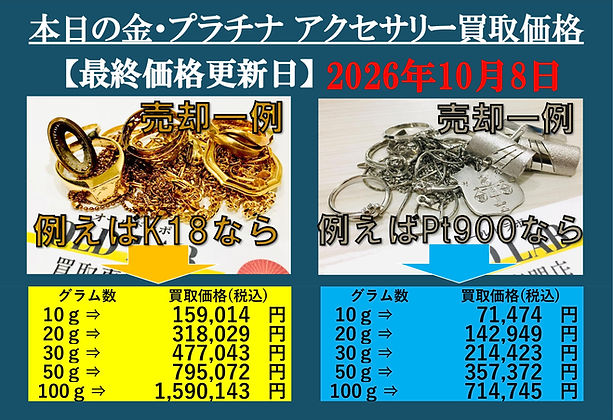 20261008 18金 OLDLAB オールドラボ Pt プラチナ 金 GOLD 買取価格表 買取相場 買取金額 高価買取 高い 買取専門店 買取店 安心 金沢 金沢市 北陸 石