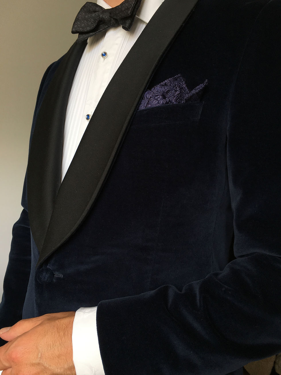 Midnight Blue Velvet Tuxedo