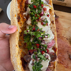 ISRAELI STYLE ENTRECOTE STEAK SANDWICH 