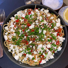 RED PEPPERS & FETA PASTA