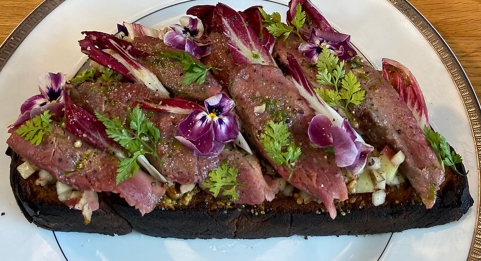 TARTINE AU MAGRET DE CANARD