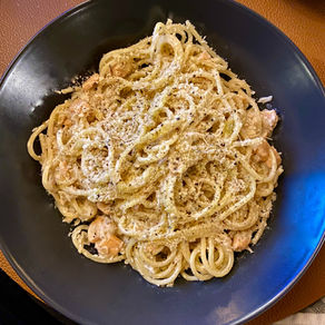 SALMON PASTA & WHITE WINE