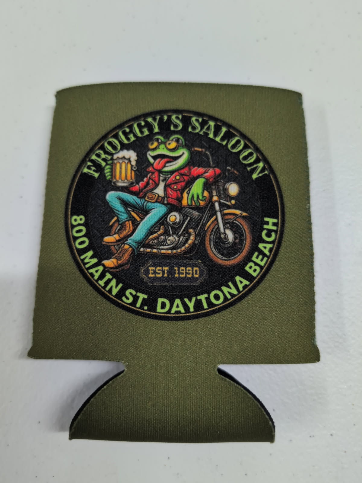 Froggy's Regular Koozie Olive