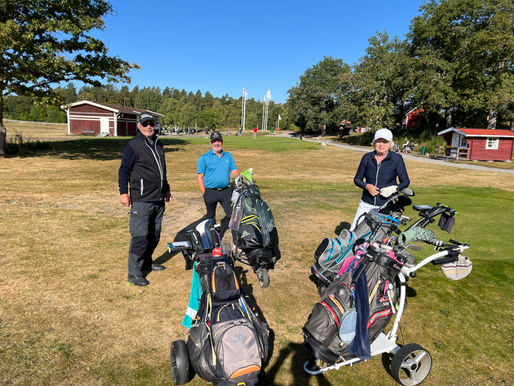 Golfspelare innan start