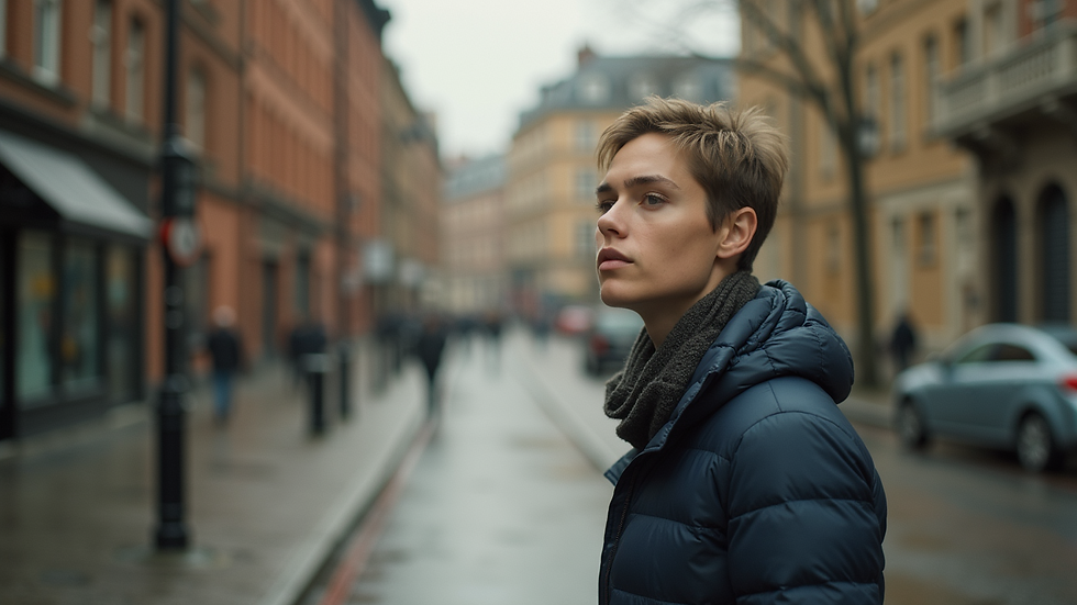 Eye-level view of a vibrant outdoor market filled with colorful products