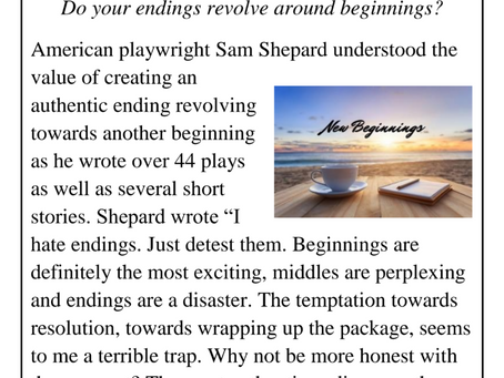 Do your endings revolve around beginnings?