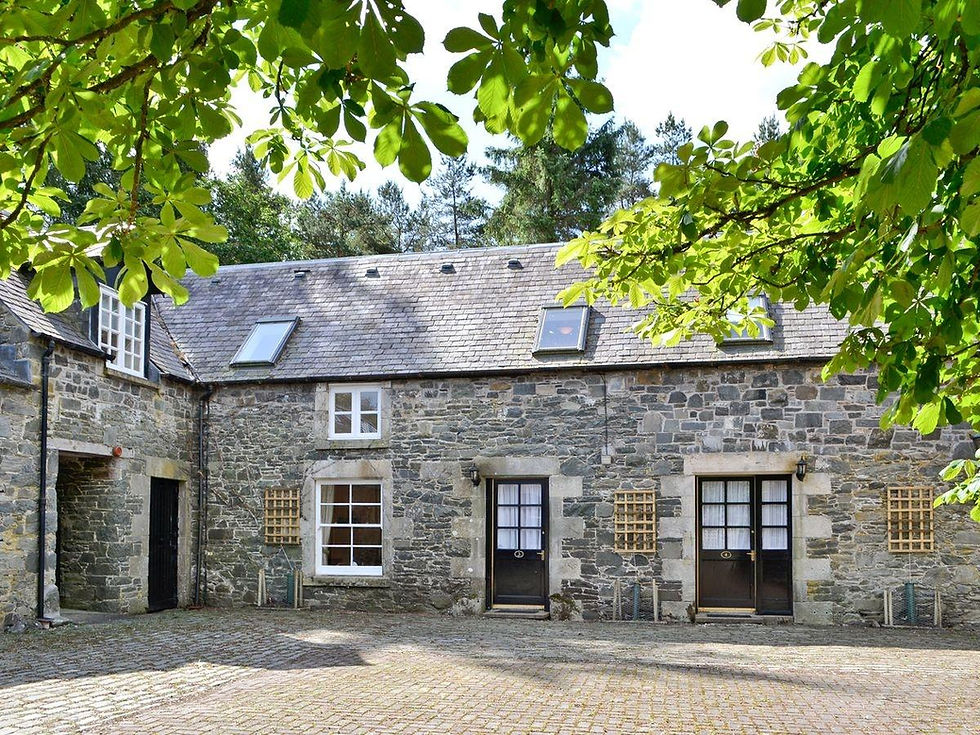 Entrance (left) of Lategillan Rig Cottage
