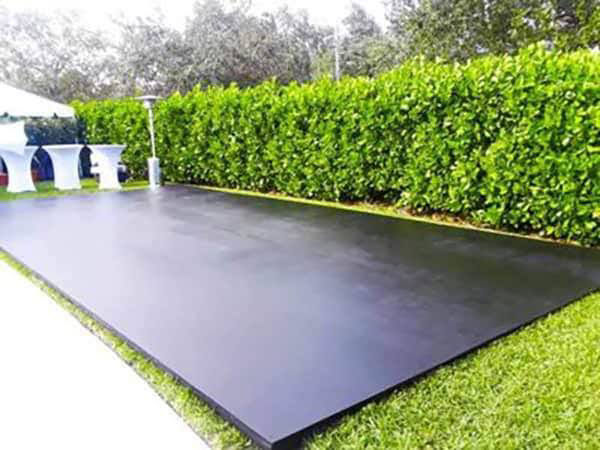 Thumbnail: Plywood Tent Flooring Black (per day)