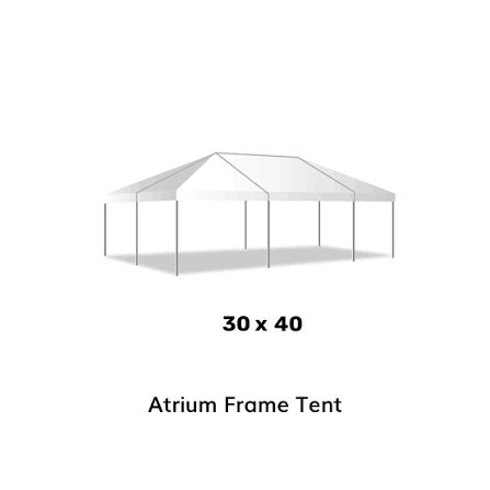 Thumbnail: WHITE FRAME TENT - 30x40 