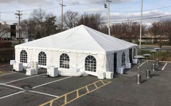 Thumbnail: WHITE FRAME TENT - 40 X 40