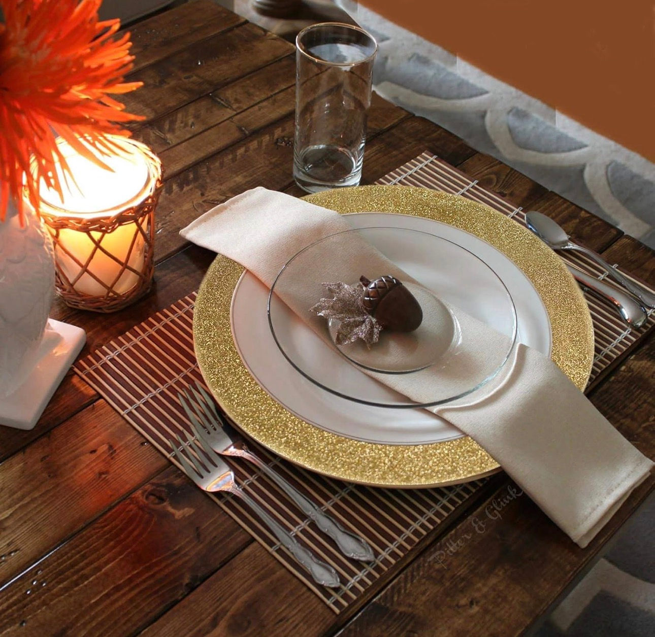 Tiger Chef Gold Charger Plat