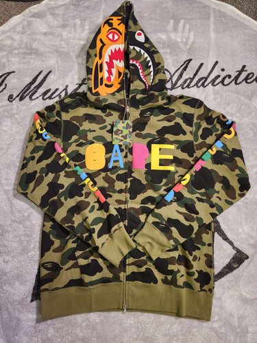 BAPE READYMADE Tiger Shark Wide Full Zip Hoodie レディメイド BAPE X READYMADE 】TIGER SHARK WIDE FULL ZIP HOODIE | bape.com