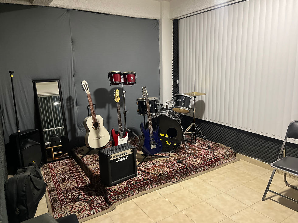 Espacio para ensayar música en CDMX con acústica profesional