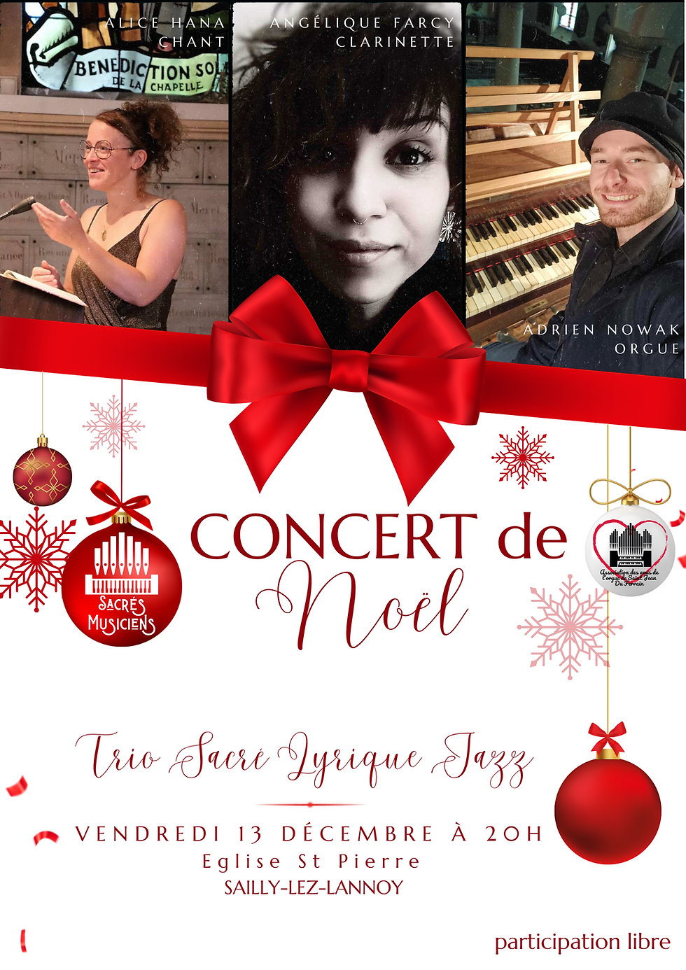 Concert de Noël sacrés musiciens !