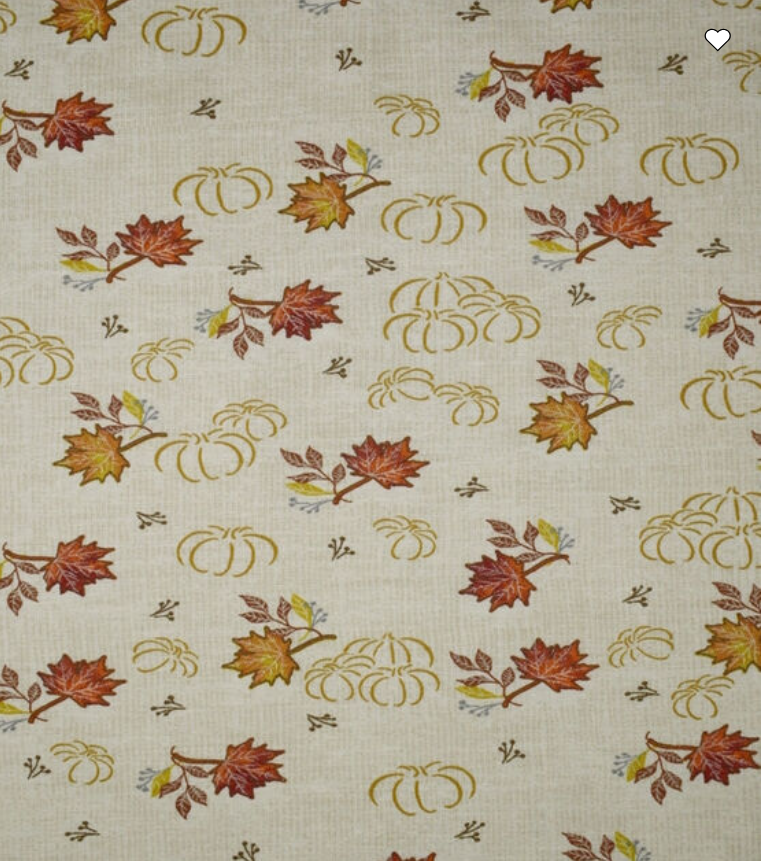Sketched Gold Pumpkins & Leaves