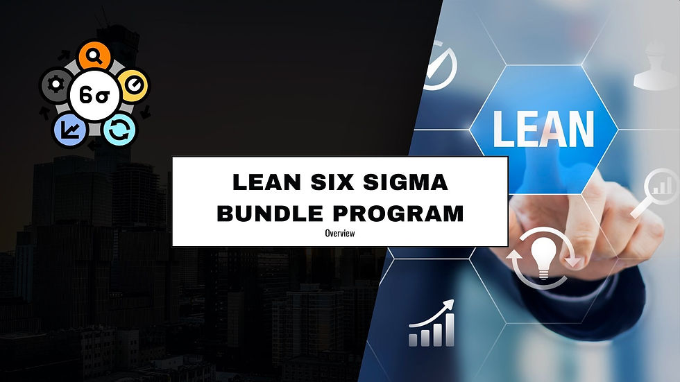 August Lean Six Sigma Blackbelt Bundle