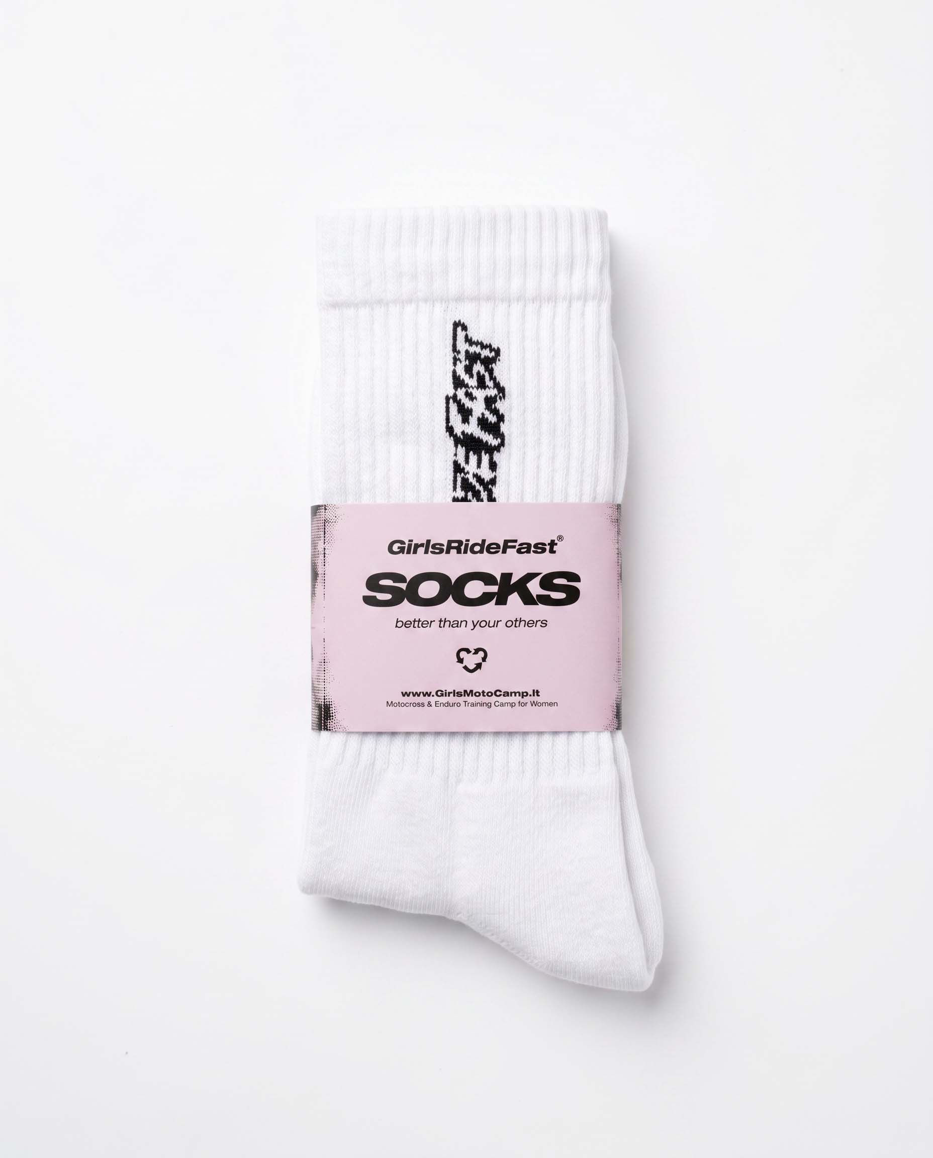 GIRLS RIDE FAST socks