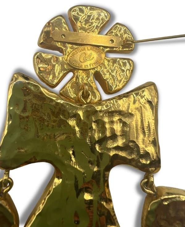 Thumbnail: CHRISTIAN LACROIX Cross Brooch