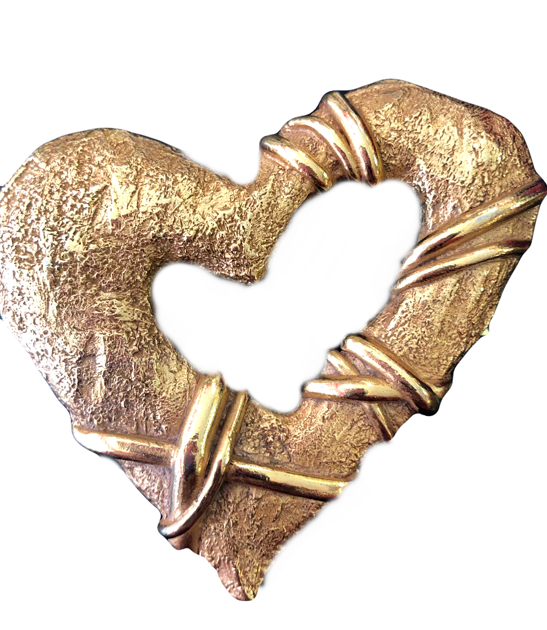 Preloved Christian Lacroix Heart Brooch.