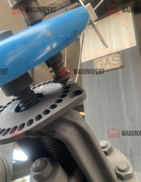 Gasventil mit 'GAS' Beschriftung