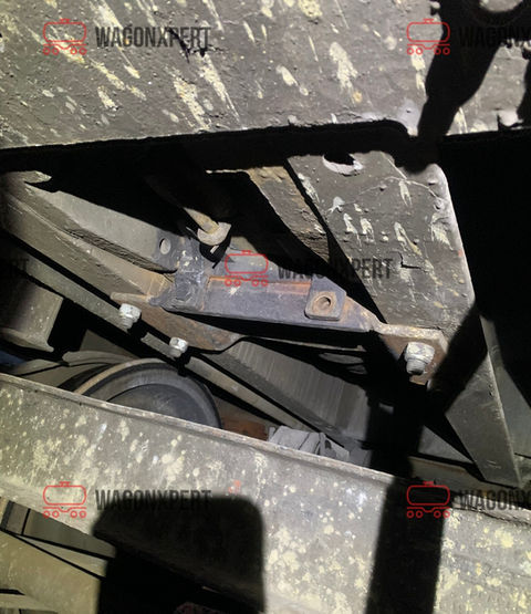 Unterseite eines Güterwagens