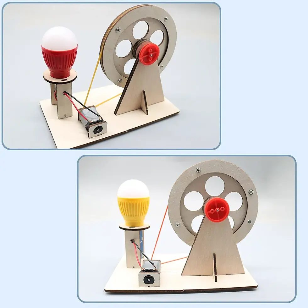 Thumbnail: DIY Mini Hand Crank Generator Kit Electrical/Science Education Model Toy Project