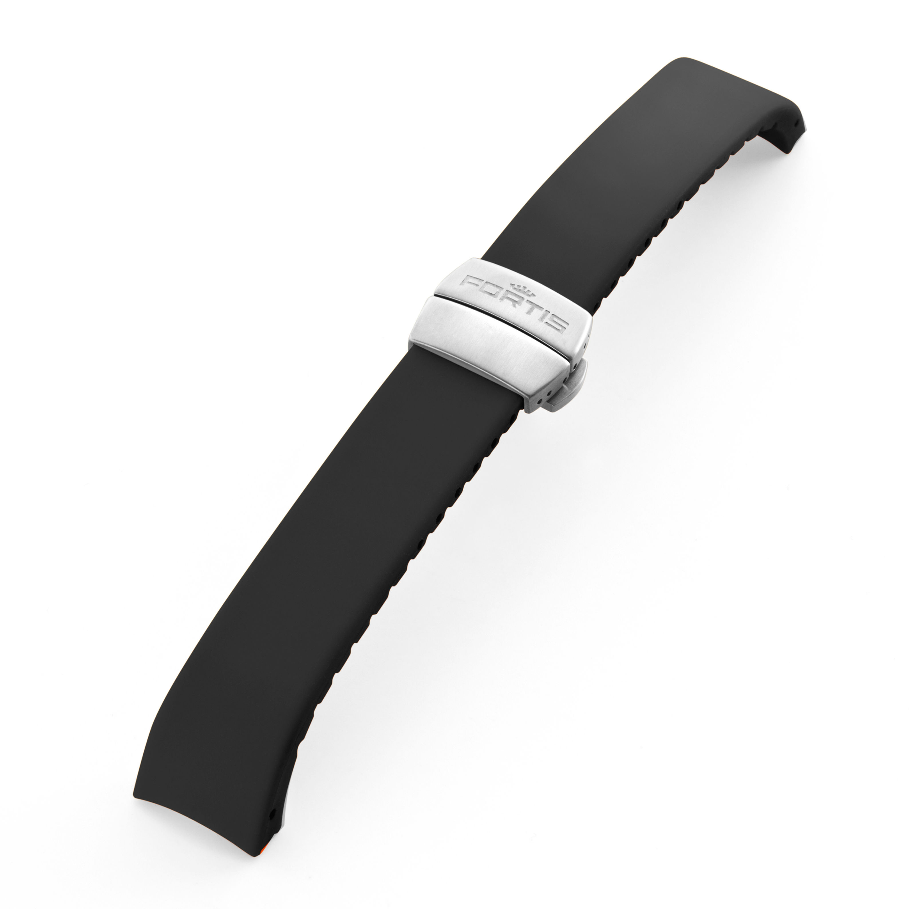 Black silicone strap