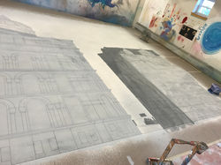 Process: Newsies Backdrop (Right)